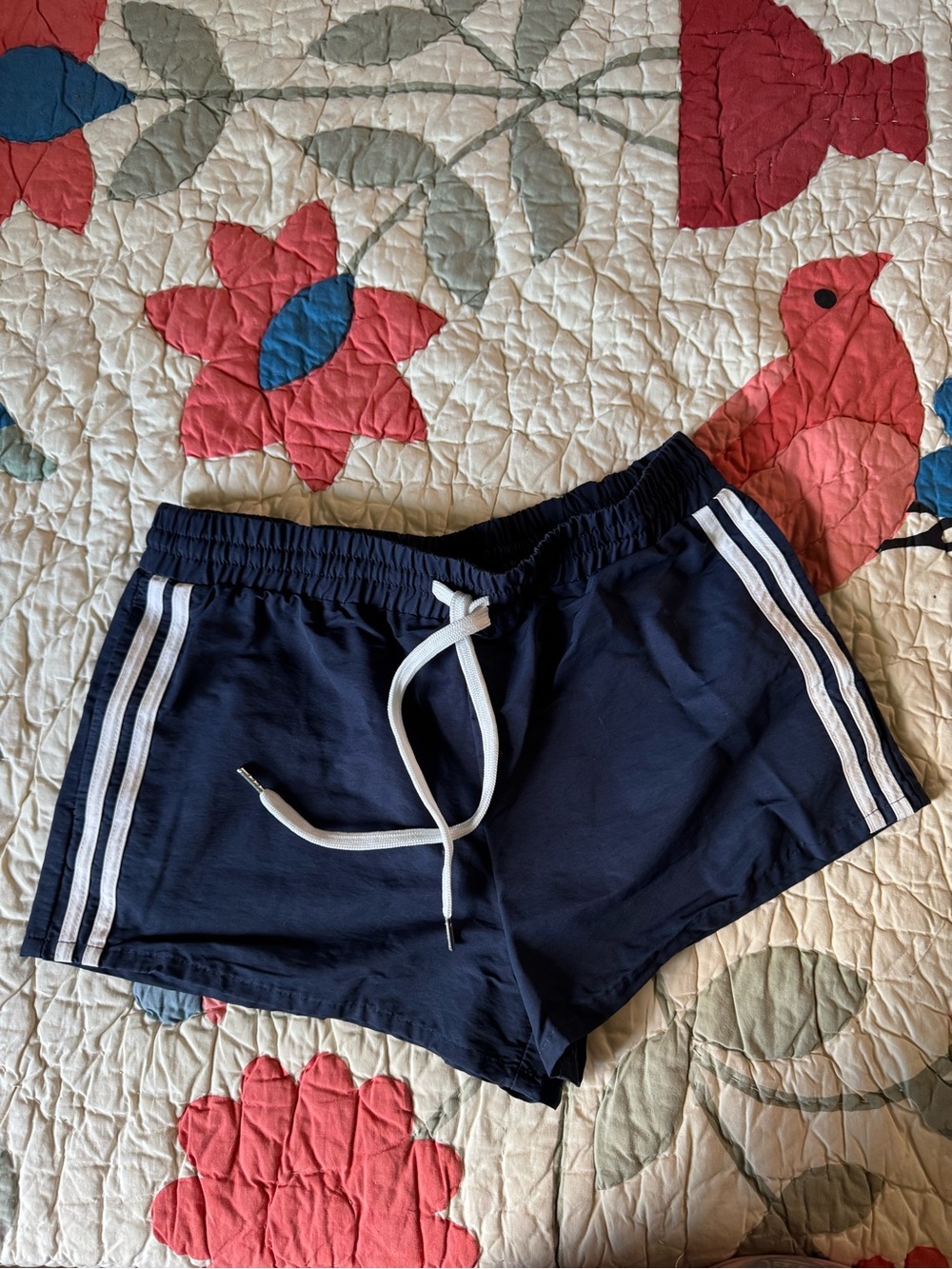 Lazy Sunday Sunday board shorts Medium / M navy stripe stripes